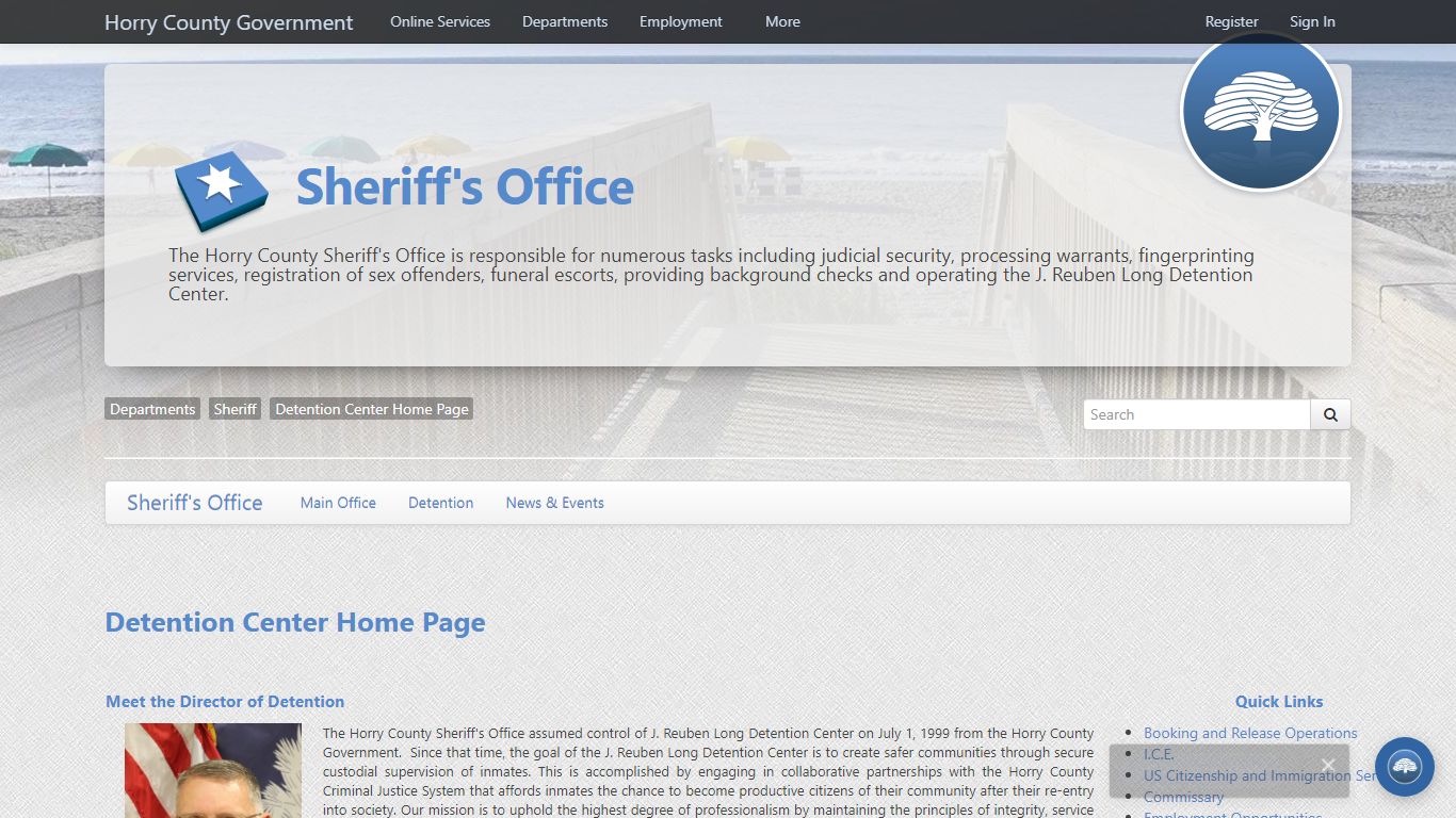 Detention Center - Home Page - Horry County